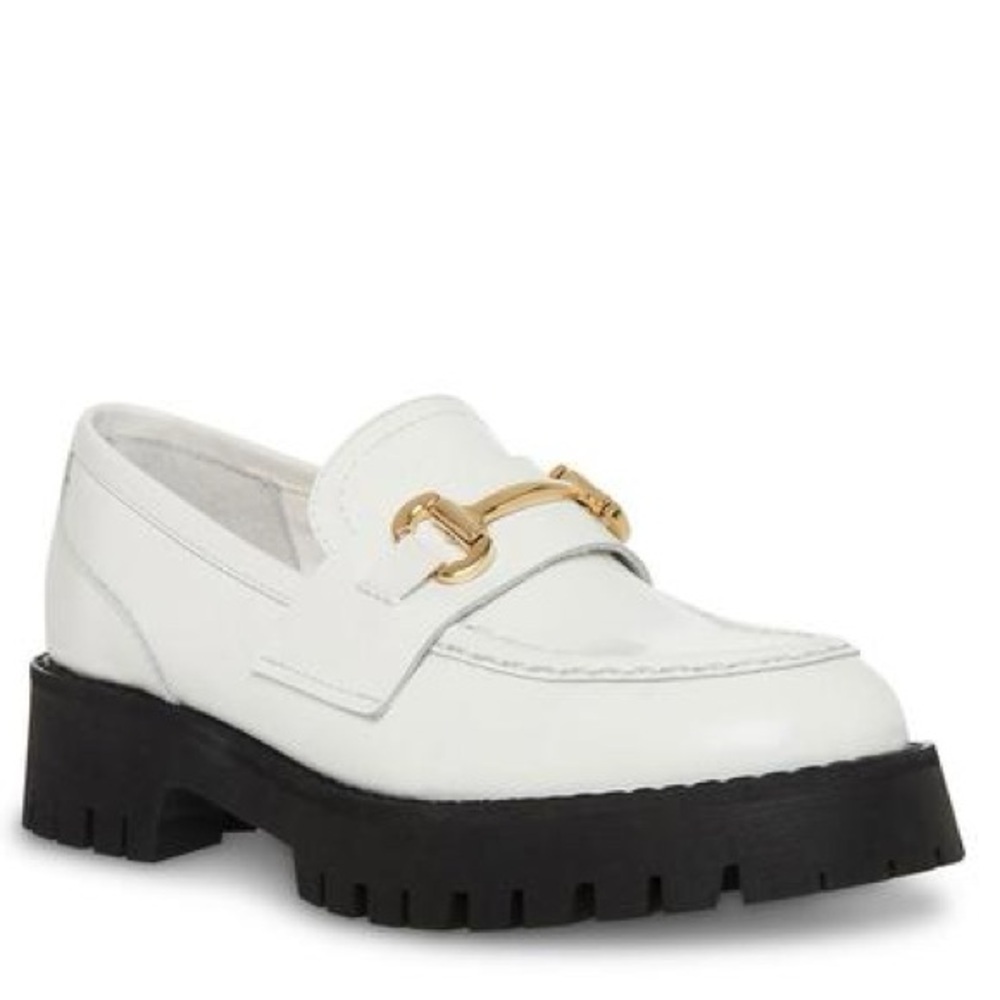 Steve Madden Lando Womens Leather Upper Slip-on Loafers - Picture 1 of 5